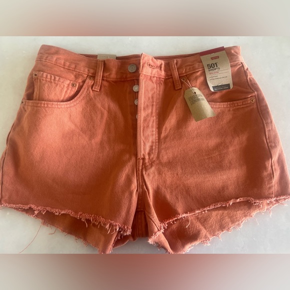 Levi’s 501 Shorts High Rise NWT Size 31 - Picture 1 of 4